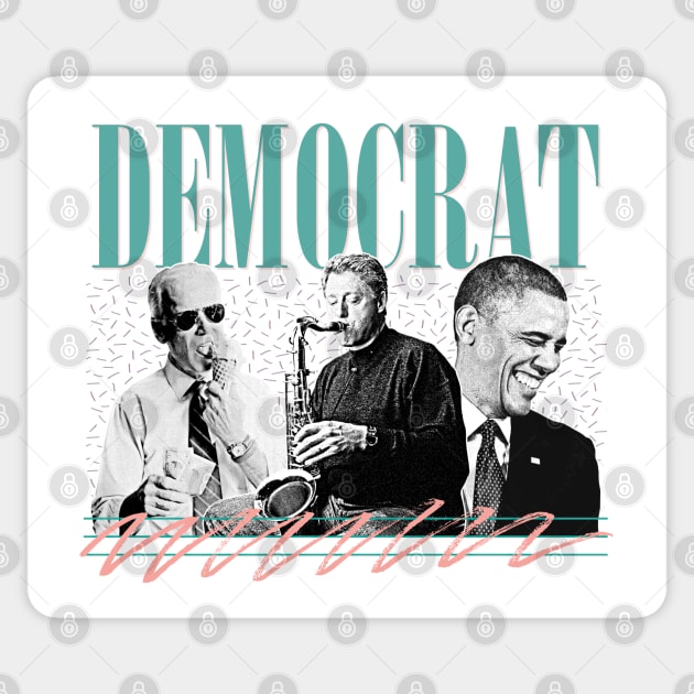 Democrat  // Retro Style Aesthetic Design Sticker by DankFutura